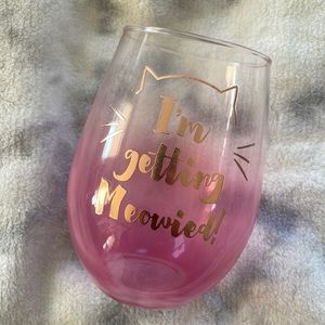 ✨I’m Getting Meowied Wine Glass